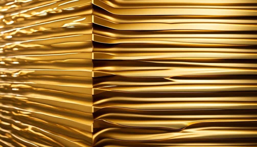 luxurious gold shutter construction